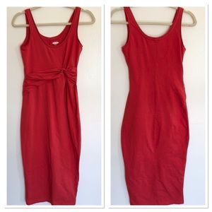 Old Navy Maternity - Bodycon Midi Jersey Knit Coral Dress - XS